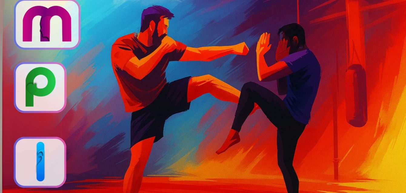 Person practicing combat training therapy in a calm environment